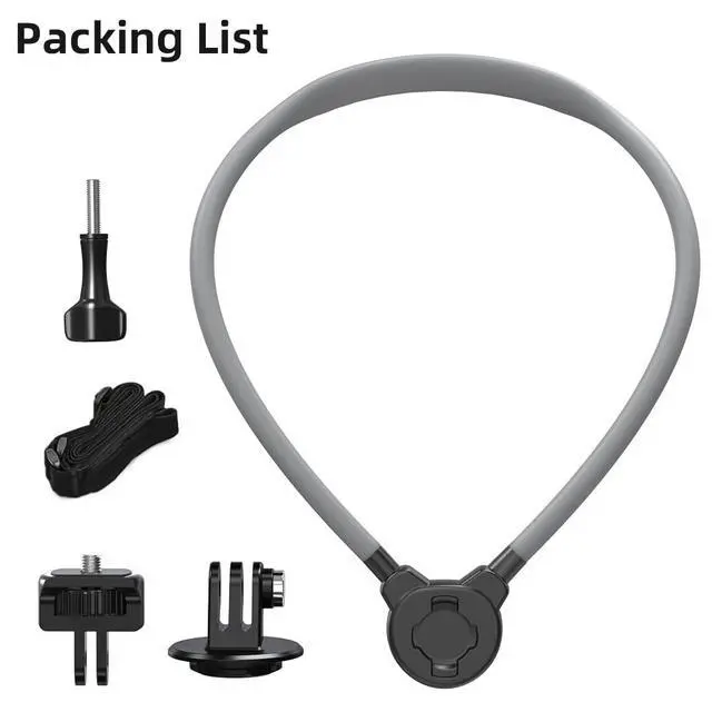Alt view image 7 of 7 - Magnetic Quick Release Extended Neck Mount for Hands-Free POV Vlogging,Adjustable Chest Strap and Neck Mount for DJI OSMO 360 Nano Action 6/5 Pro/4/3,GoPro Hero 13/12/11,Insta360 X5/X4 and More