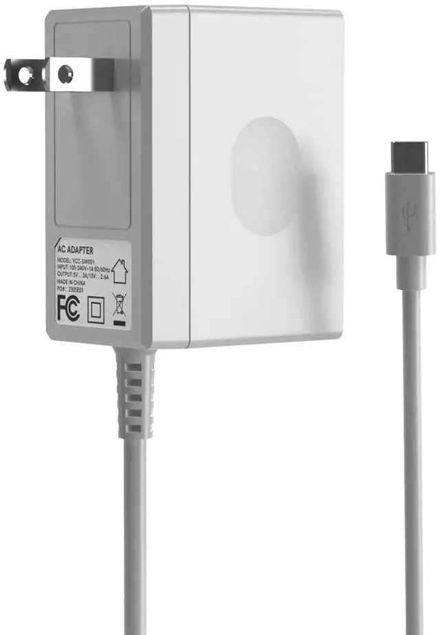 Main image of 45W Charger for Game Console N-intendo S-Witch, AC Adapter for S-Witch - Fast Charger with 10FT USB C Cable 15V/3A Power Supply Supports TV Mode and Dock Station