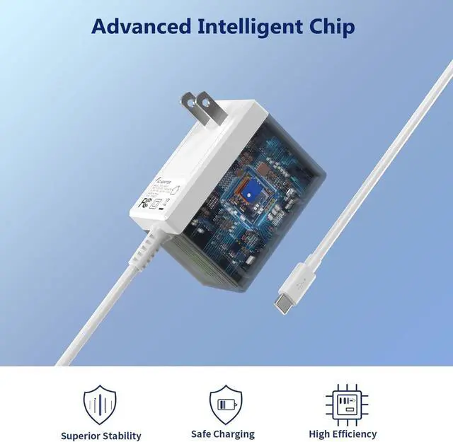 Alt view image 3 of 6 - 45W Charger for Game Console N-intendo S-Witch, AC Adapter for S-Witch - Fast Charger with 10FT USB C Cable 15V/3A Power Supply Supports TV Mode and Dock Station