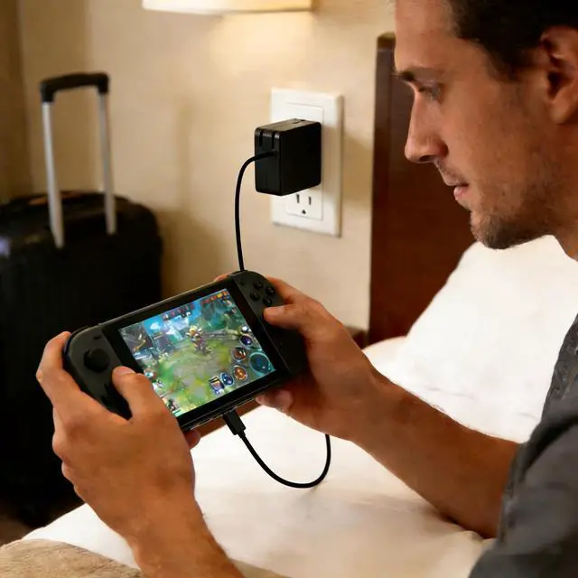 Alt view image 2 of 7 - 65W USB C Laptop Charger Compatible with Asus ROG Ally X Z1 Extreme Xbox Ally,Nintendo Switch 2,AYANEO Pocket S Mini Gaming Handheld,LG gram 17 16 15 14 Power AC Adapter