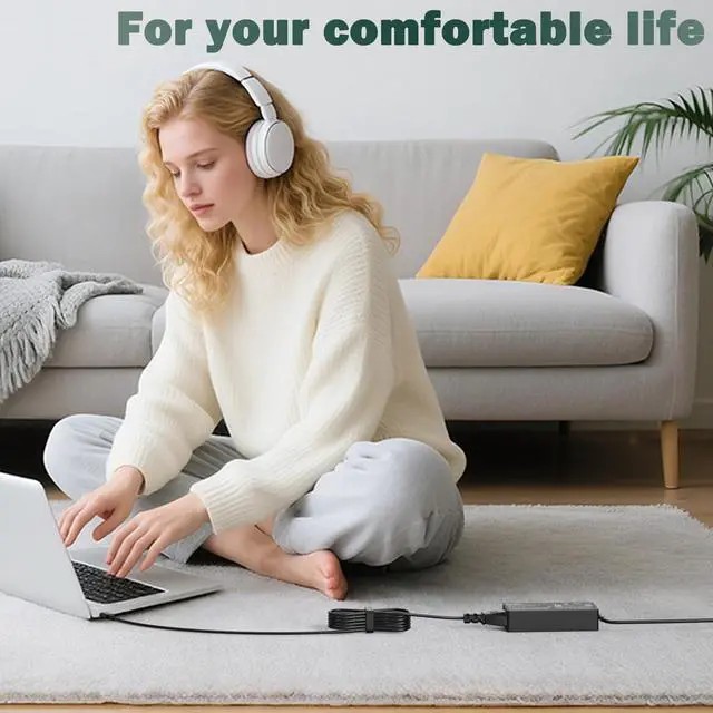 Alt view image 7 of 7 - 100W USB C Laptop Charger Universal Compatible with Lenovo Thinkpad Yoga Chromebook, Mac Book, HP, Dell, Acer, Asus, Samsung, Google and All USB Type C Devices, Fast Adapter Power Cord Supply