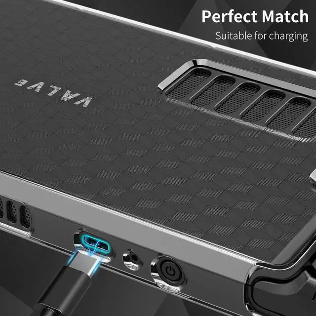 Alt view image 6 of 7 - Case for Steam Deck Accessories, Dockable Steam Deck TPU Protective Case for Steam Deck Console, Steam Deck Case Compatible with Valve Steam Deck, Shockproof and Scratch-Resistant