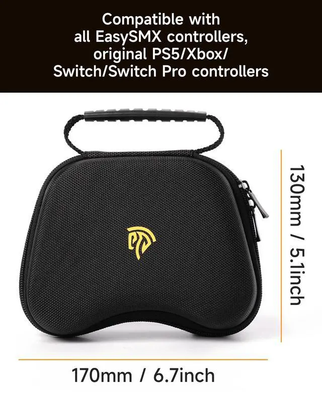 Alt view image 2 of 5 - Controller Carry Case Travel Organizer for Most Controllers, Compatible with Switch1&2 Controller/ PS5 Controller/ Xbox Controller , for 8BitDo Ultimate and Flydigi Vader Pro 4