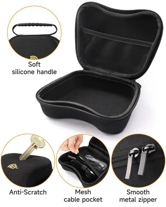 Alt view image 4 of 5 - Controller Carry Case Travel Organizer for Most Controllers, Compatible with Switch1&2 Controller/ PS5 Controller/ Xbox Controller , for 8BitDo Ultimate and Flydigi Vader Pro 4