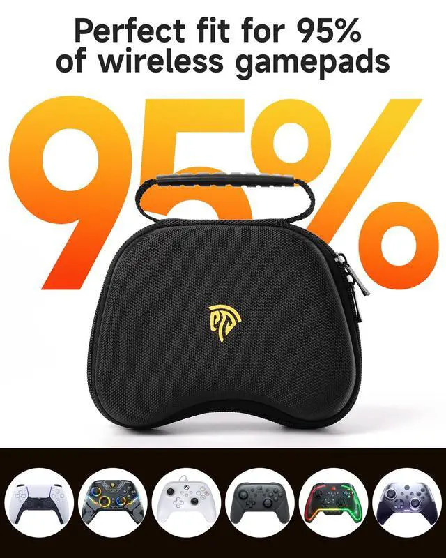 Alt view image 5 of 5 - Controller Carry Case Travel Organizer for Most Controllers, Compatible with Switch1&2 Controller/ PS5 Controller/ Xbox Controller , for 8BitDo Ultimate and Flydigi Vader Pro 4