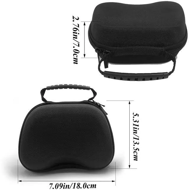 Alt view image 2 of 6 - Controller Case For PS5/4,For Xbox One (Series X, S),For Switch1/2 Pro Controller,precision rings&Thumb Grip Caps,Powerful clean Sponge&Cleaning Cloth (Black, 11in1Set)