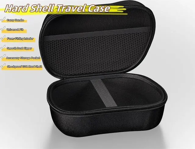 Alt view image 7 of 7 - OP-P Universal Game Controller Protective Case Hard Shell Travel Carrying Case Compatible with Xbox Series X/S, Xbox One, PS5, PS4, Switch Pro, and Other Wireless Controllers (Black)