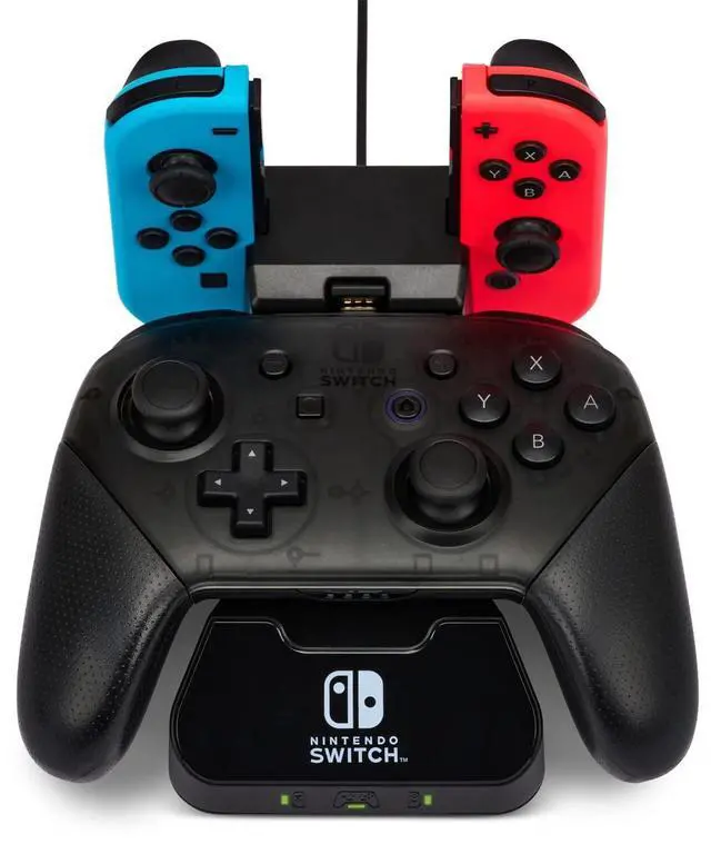 Main image of Controller Charging Base for Nintendo Switch, Black, Wireless Controller charging, Charge, rechargeable battery, Nintendo Switch, Joy-Con Charging, PowerA Wireless Charging