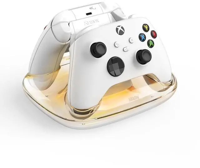 Main image of Dual Charging Dock for Xbox Wireless Controllers, Xbox Charging Station with Magnetic Secure Charging for Series X|S & One Controller (White)