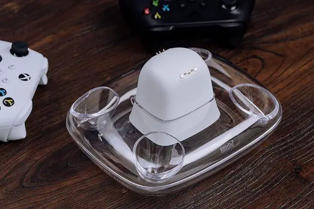 Alt view image 7 of 7 - Dual Charging Dock for Xbox Wireless Controllers, Xbox Charging Station with Magnetic Secure Charging for Series X|S & One Controller (White)