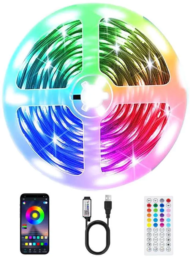 Main image of LED Lights for TV,3.28ft Music Sync RGB Backlight with Remote & App Control, USB Powered for 24-32Inch TVs, Gaming Monitors, PC, Bedroom