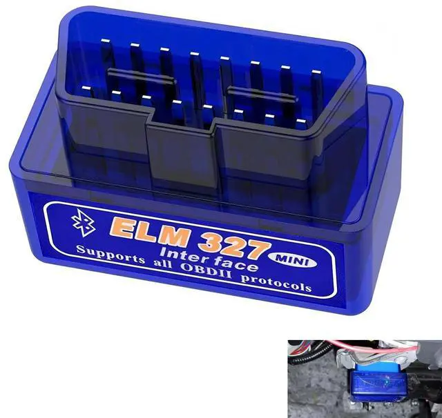 Main image of OBD2 Scanner, ELM327 V2.1 Bluetooth Diagnostic Tool, Universal Car Code Reader for Android iOS, Real-time Vehicle Data Monitor (Blue)