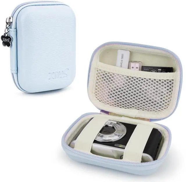 Main image of Digital Camera Case Compatible With KODAK PIXPRO FZ45 FZ55/ for CAMKORY DC403 FHD 1080P Digital Point and Shoot Vlogging/SD Card, Travel Carry Cases Bag (Sky blue)