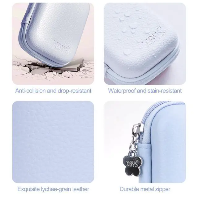 Alt view image 3 of 7 - Digital Camera Case Compatible With KODAK PIXPRO FZ45 FZ55/ for CAMKORY DC403 FHD 1080P Digital Point and Shoot Vlogging/SD Card, Travel Carry Cases Bag (Sky blue)