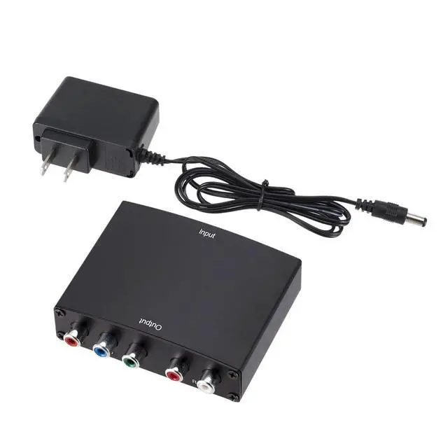 Alt view image 3 of 5 - HDMI to Component Converter,HDMI to 1080P YPbPr 5RCA RGB + R/L Video Audio Adapter, Support Apple TV, PS5, Roku, Xbox, Fire Stick, DVD Players to HDTV and Projector