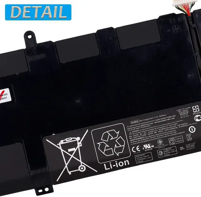 Alt view image 3 of 4 - Replacement Battery SU06XL Compatible with HP Spectre X360 15 Series 15-DF HSTNN-DB8W L29048-271 Battery