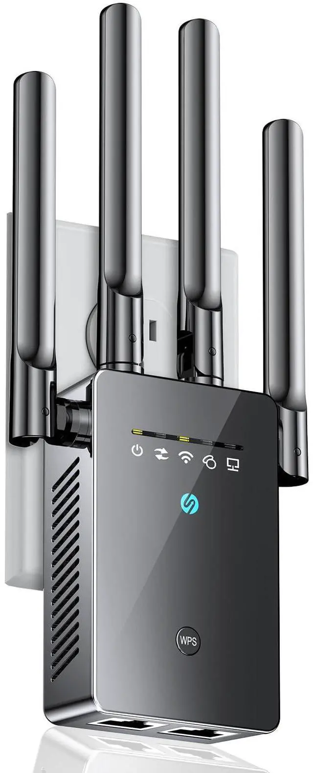 Main image of Tecc 2025 WiFi Booster Extender - 6X Faster Internet, Covers Up to 10K sq.ft and 65 Devices, 1-Tap Easy Setup