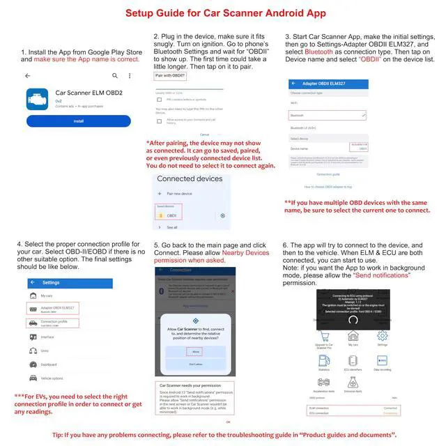 Alt view image 6 of 7 - Veepeak Mini Bluetooth OBD2 Scanner for Android Not Compatible with iOS Wireless Check Engine Light Code Reader & Diagnostic Tool