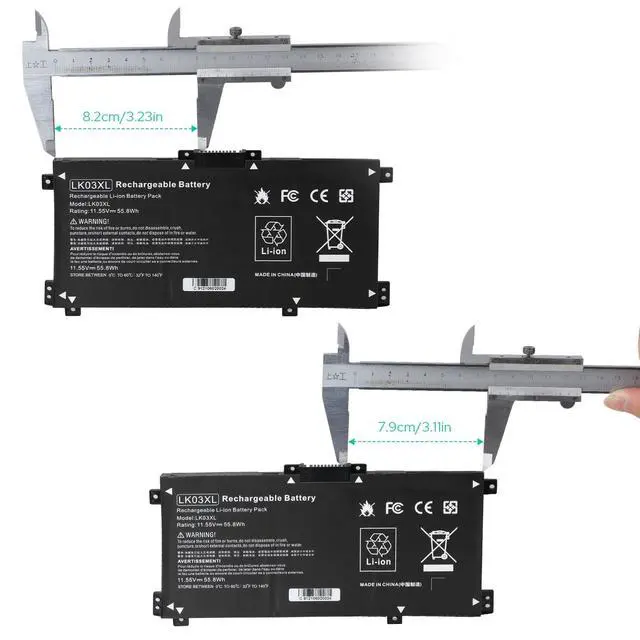 Alt view image 3 of 7 - LK03XL Battery for hp Envy x360 Convertible 17m-ae0xx 17-bw 17m-ae111dx 15m-bp1xx 15m-cn0xxx 15-cn0xxx 15m-cp0xxx 15m-cn0012dx 15m-cn0011dx for HP Envy X360 Convertible 17-AE 17M-AE 17-BW 17-CE 17M-CE