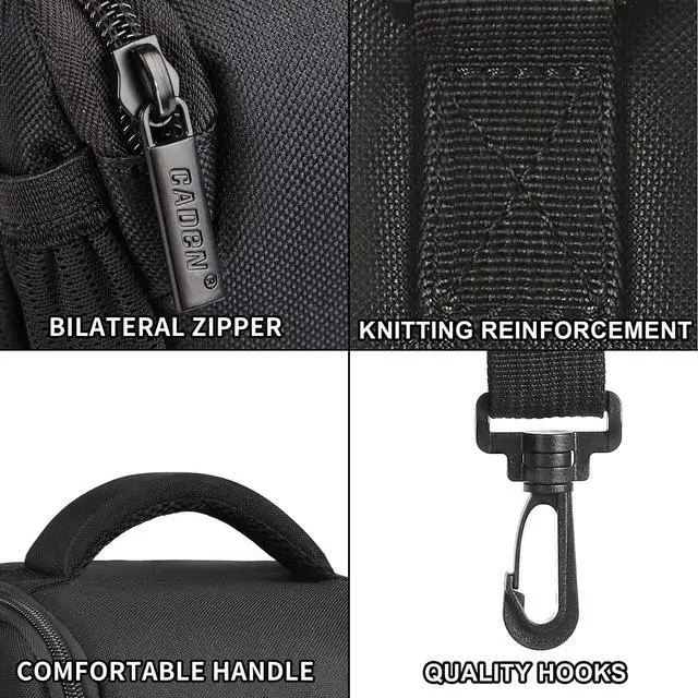 Alt view image 5 of 7 - CADeN DSLR/SLR Camera Shoulder Bag Case with Adjustable Shoulder Strap, Compatible for Nikon, Canon, Sony Mirrorless Cameras Waterproof (Small)