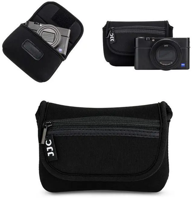 Main image of JJC Compact Camera Case Travel Pouch Sleeve for Canon G7X G9X G5X SX740 SX620 Sony ZV-1 II ZV1 ZV-1F ZV1F RX100 VII VI VA IV Olympus TG-7 TG-6 TG-5 TG-4 Fuji XP140 XP130 XP90 Ricoh GR IV III II & More