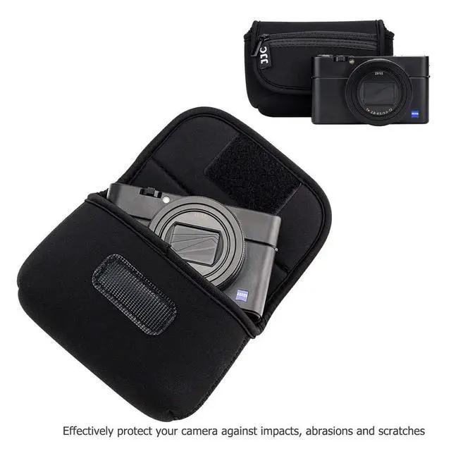Alt view image 4 of 6 - JJC Compact Camera Case Travel Pouch Sleeve for Canon G7X G9X G5X SX740 SX620 Sony ZV-1 II ZV1 ZV-1F ZV1F RX100 VII VI VA IV Olympus TG-7 TG-6 TG-5 TG-4 Fuji XP140 XP130 XP90 Ricoh GR IV III II & More