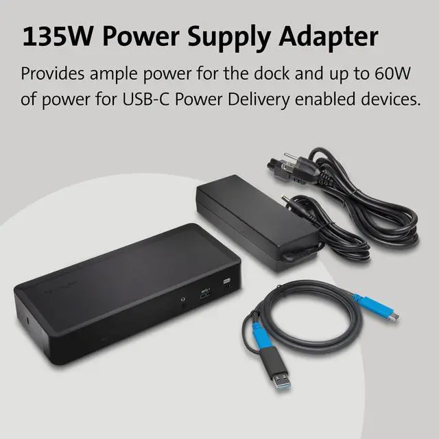 Alt view image 7 of 7 - Kensington SD4700P Displaylink Docking Station Dual Display for Any MacBook M1/M2/M3/M4 or Windows; 60W Power Delivery; TAA Compliant (K38240NA)