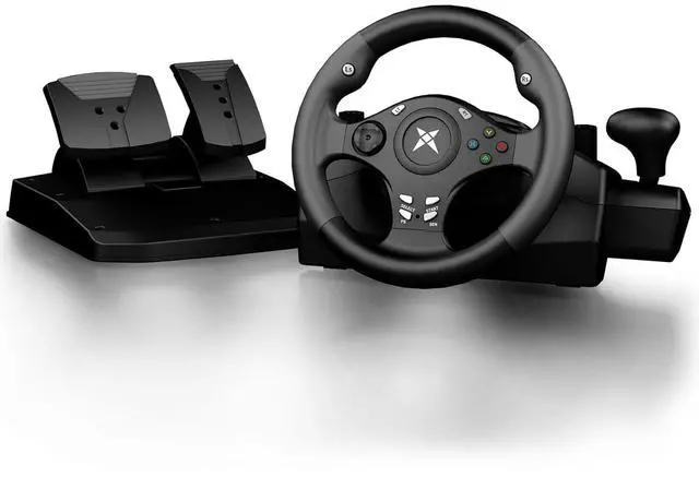 Main image of PC Racing Wheel,270 Degree Universal USB Car Sim Race Steering Wheel PS4 Large Size Steering Wheel and Pedals for PCPS4PS3Xbox OneXbox Series X/SSwitch