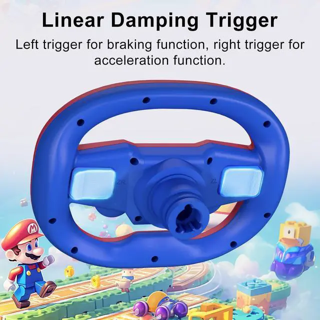 Alt view image 4 of 7 - Pro Gaming Steering Wheel with Pedals, 270 Degree Racing Wheel with Dual-Vibration Motors, Steering Wheel for PC, PS4, Switch, PS3, IOS, Android Race Games, Screenshot Capture