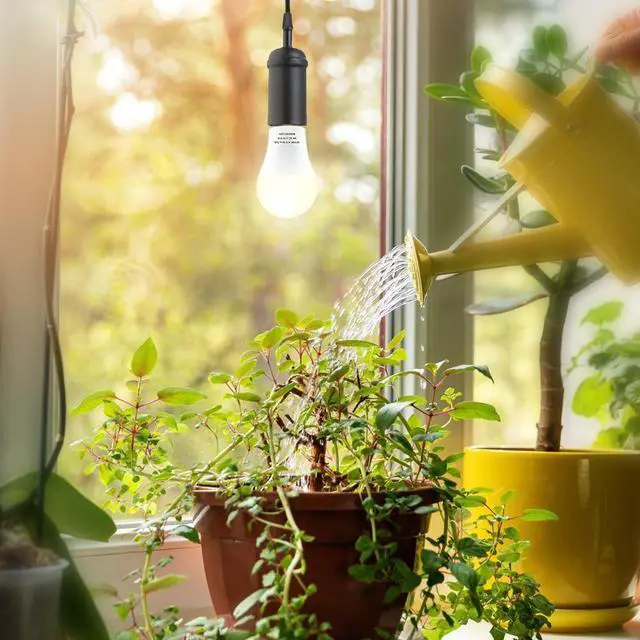 Alt view image 2 of 7 - 2 Pack LED Grow Light Bulbs A19 Bulb, Full Spectrum Plant Light Bulb, 9W E26 Grow Bulb Replace up to 80W, Grow Light for Indoor Plants, Flowers, Greenhouse, Indore Garden, Hydroponic