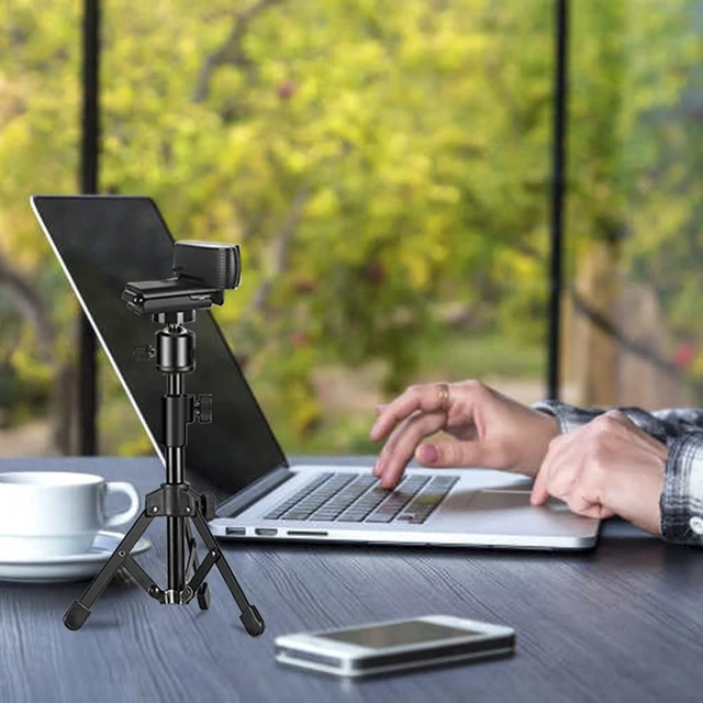 Alt view image 6 of 7 - Webcam Tripod Stand Extendable Desktops Tripod for Camera/Phone/Webcam, Desk Tripods Webcam Mount Holder Compatible with Logitech Webcams C925e C922x C922 C930e C930 C920 C615 /iPhone/Ring Light