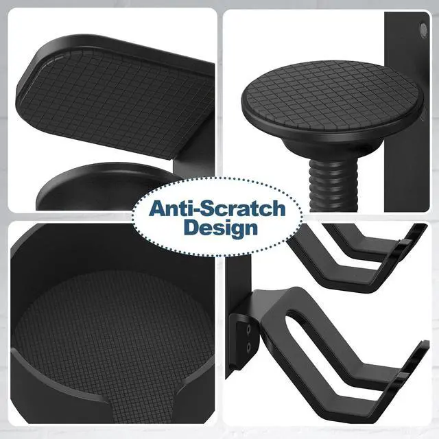 Alt view image 6 of 7 - POWNEW 4 in 1 Desk Cup Holder with Headphone Hanger and Controller Stand Gaming Accessories, Universal Adjustable & Rotating Upgraded Arm Clamp for Coffee Mugs, Water Bottles, Headphones, Controller.