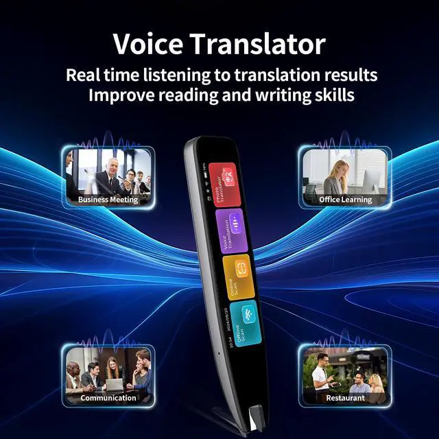 Alt view image 5 of 7 - Translator Pen&Scan Reader Pen for Language Learners&Dyslexia&Learning Difficulties& Adults,OCR Translation Pen&Pen Scanner,Text to Speech Device for 142 Language(Grey)