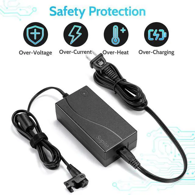 Alt view image 4 of 7 - Recliner Power Supply Wide 29V 2A AC/DC Adapter 100-240V with Longer Power Cord, 2-Pin Switching Transformer, Replacement Part for Recliner Sofa/Lift Chair/Electric Couch/Standing Desk