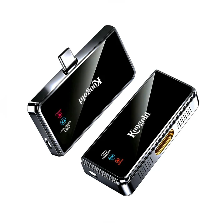 Main image of Wireless USB-C Transmitter and HDMI Receiver,1080P@60Hz Display Kit Supports phone, tablet and laptop screen mirroring on compatible HDMI displays,Plug-and-play
