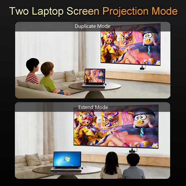 Alt view image 5 of 7 - Wireless USB-C Transmitter and HDMI Receiver,1080P@60Hz Display Kit Supports phone, tablet and laptop screen mirroring on compatible HDMI displays,Plug-and-play