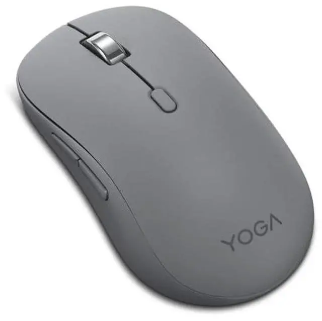 Main image of Yoga Bluetooth Silent Mouse, 3 Level DPI Adjustment, 36 Month Battery Life, Bluetooth 5.3, 3 Device Paring, Whisper Quiet, Programmable Buttons, Smooth Finish, Luna Grey