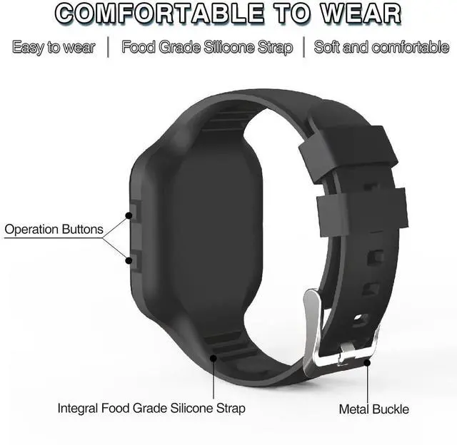 Alt view image 6 of 7 - Non-Bluetooth Led Fitness Tracker Watch,Digital Pedometer Watch,with Step Counting/Distance/Calories/Stopwatch/Alarm Clock, Great Gift for Kids Teens Girls Boys Xmas (Square - Black)