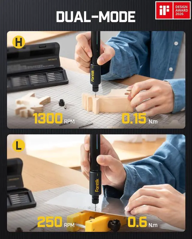 Alt view image 3 of 7 - K2 Nano Mini Electric Drill, Precision Rotary Tool Kit
