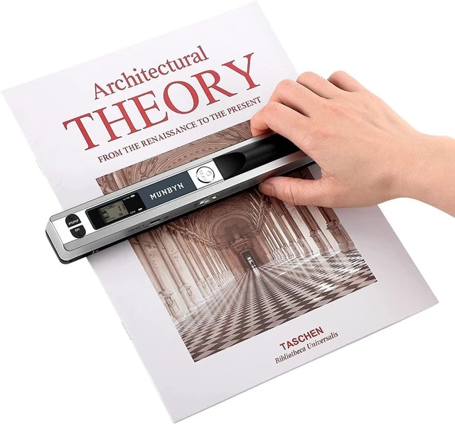 Main image of Portable Scanner, 900 DPI Photo Scanner for A4 Documents & Pictures, Wand Reader with 16G SD Card, Flat Scanning, USB Transfer to PC/Laptop, No Driver Required (Silver)