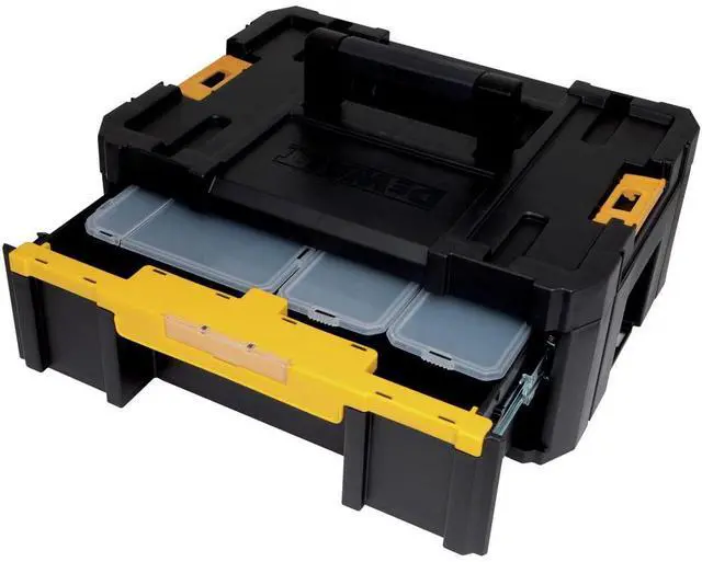 Alt view image 3 of 4 - Tool Organizer, TSTAK III, Single Deep Drawer, Heavy Duty Latches, Removable Compartments for Small Tools and Accessories (DWST17803)
