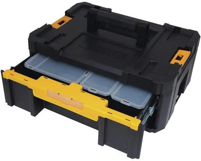 Alt view image 4 of 4 - Tool Organizer, TSTAK III, Single Deep Drawer, Heavy Duty Latches, Removable Compartments for Small Tools and Accessories (DWST17803)