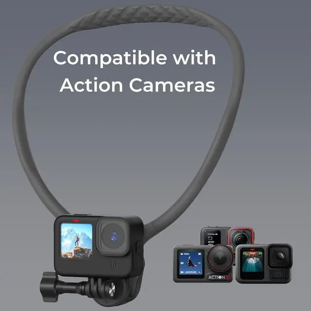 Alt view image 3 of 7 - 2026 Extended Long Magnetic Neck Mount for Phones, 27.6" Hands-Free POV/Vlog Phone Holder for iPhone 1712 & Android, Content Creator Essentials for Go Pro DJI, Comfortable Natural Shooting Angle
