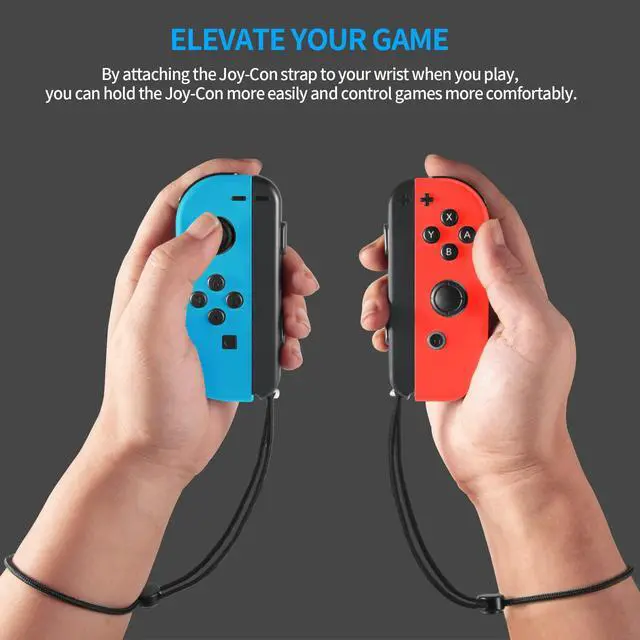 Alt view image 3 of 6 - Wrist Strap for Switch Controller 2 Pack Lanyard Replacement Parts Accessories for Joycon Controller