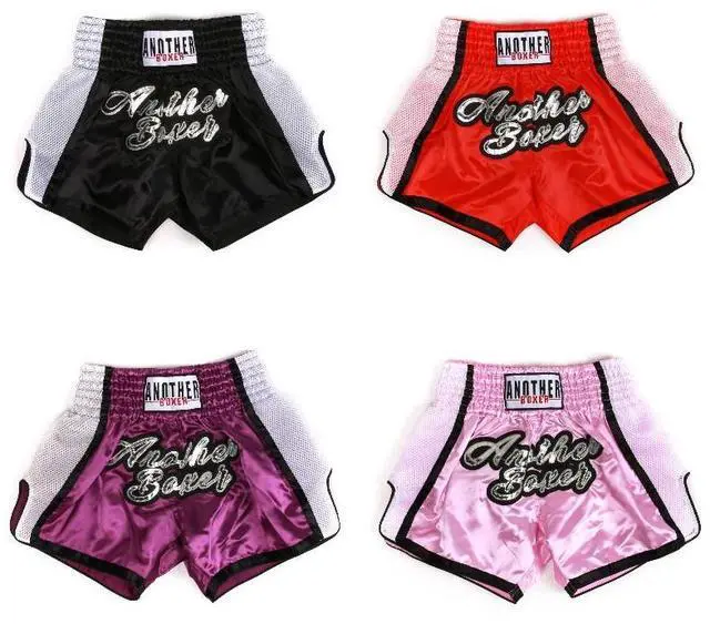 Alt view image 6 of 6 - Boxing Shorts Kickboxing Trunks Gym Shorts Grappling Training Workout for Men and Women XL