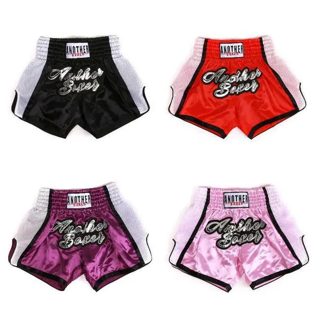 Alt view image 6 of 6 - Boxing Shorts Kickboxing Trunks Gym Shorts Grappling Training Workout for Men and Women XS
