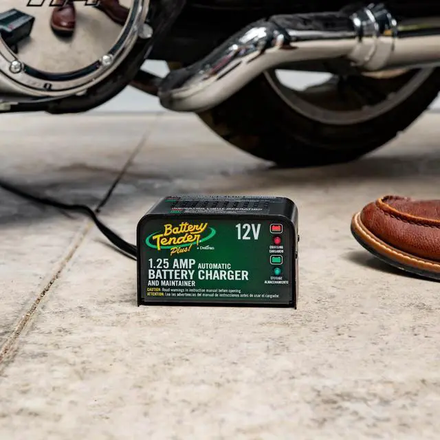 Alt view image 3 of 7 - Plus 12V 1.25 AMP Car & Motorcycle Battery Charger and Maintainer, Float Charge for Automotive, and ATVs - Smarter Than a Trickle Charger