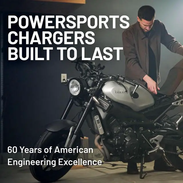 Alt view image 4 of 7 - Plus 12V 1.25 AMP Car & Motorcycle Battery Charger and Maintainer, Float Charge for Automotive, and ATVs - Smarter Than a Trickle Charger