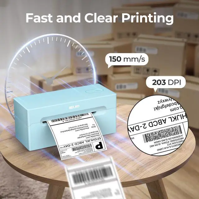 Main image of Bluetooth Thermal Shipping Label Printer, 4x6 Shipping Label Printer for Shipping Packages, Support Android, iPhone and Windows