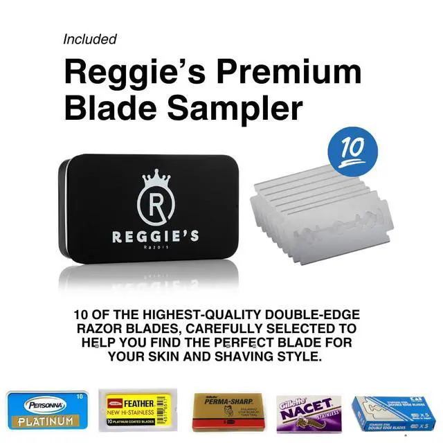 Alt view image 3 of 7 - Jupiter Aluminum Safety Razor for Men - Double Edge Shaving Razor, CNC-Machined - Made in UK - Aerospace Grade, Textured Grip, Suitable All Skin Types - Includes 10 Blades - Silver